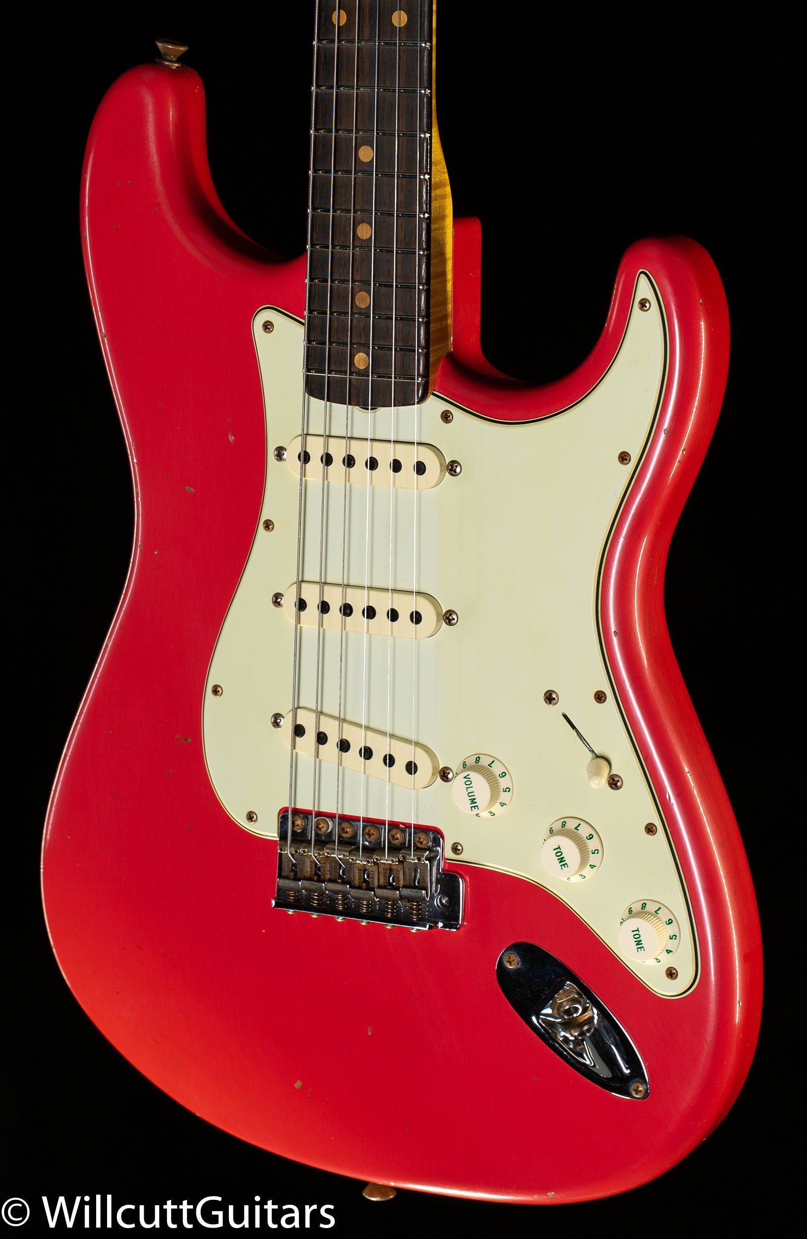 Fender Custom Shop Willcutt True '62 Stratocaster Journeyman Relic Fiesta Red 60s Oval C