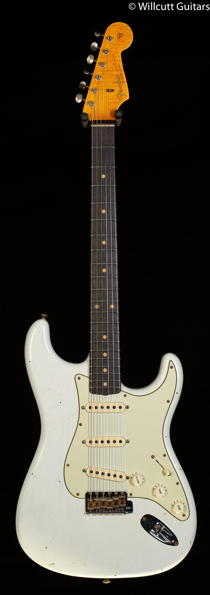 Fender Custom Shop Willcutt True '62 Stratocaster Journeyman Relic Olympic White Large C
