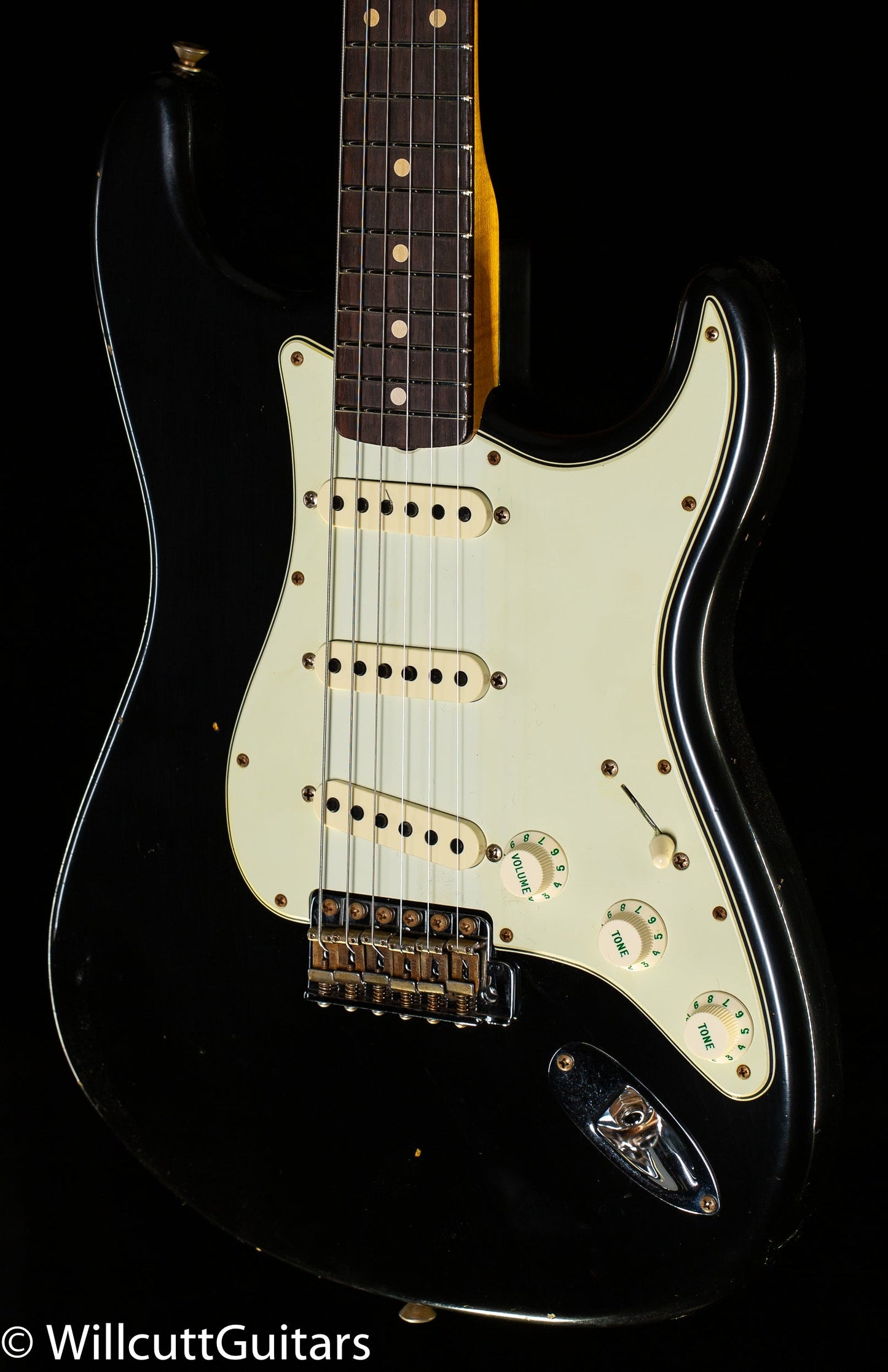 Fender Custom Shop Willcutt True '62 Stratocaster Journeyman Relic Black over 3TS '59 C