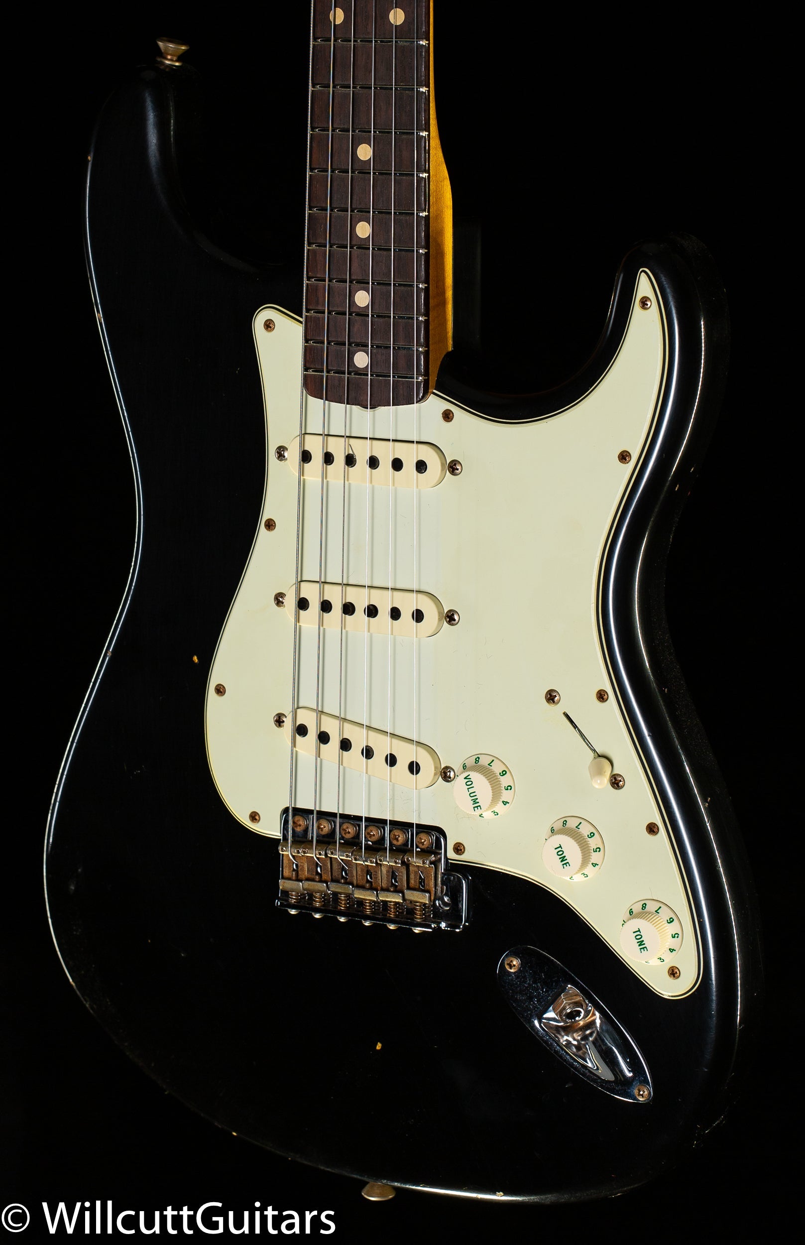Fender Custom Shop Willcutt True '62 Stratocaster Journeyman Relic Black over 3TS '59 C