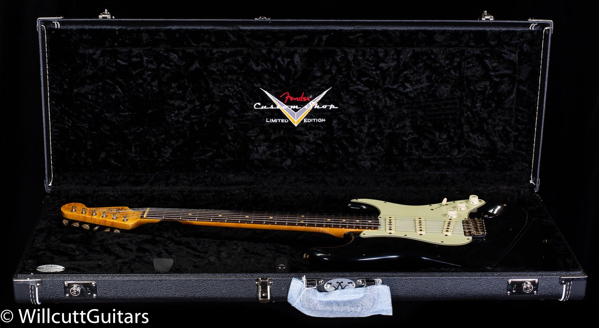 Fender Custom Shop Willcutt True '62 Stratocaster Journeyman Relic Black over 3TS '59 C