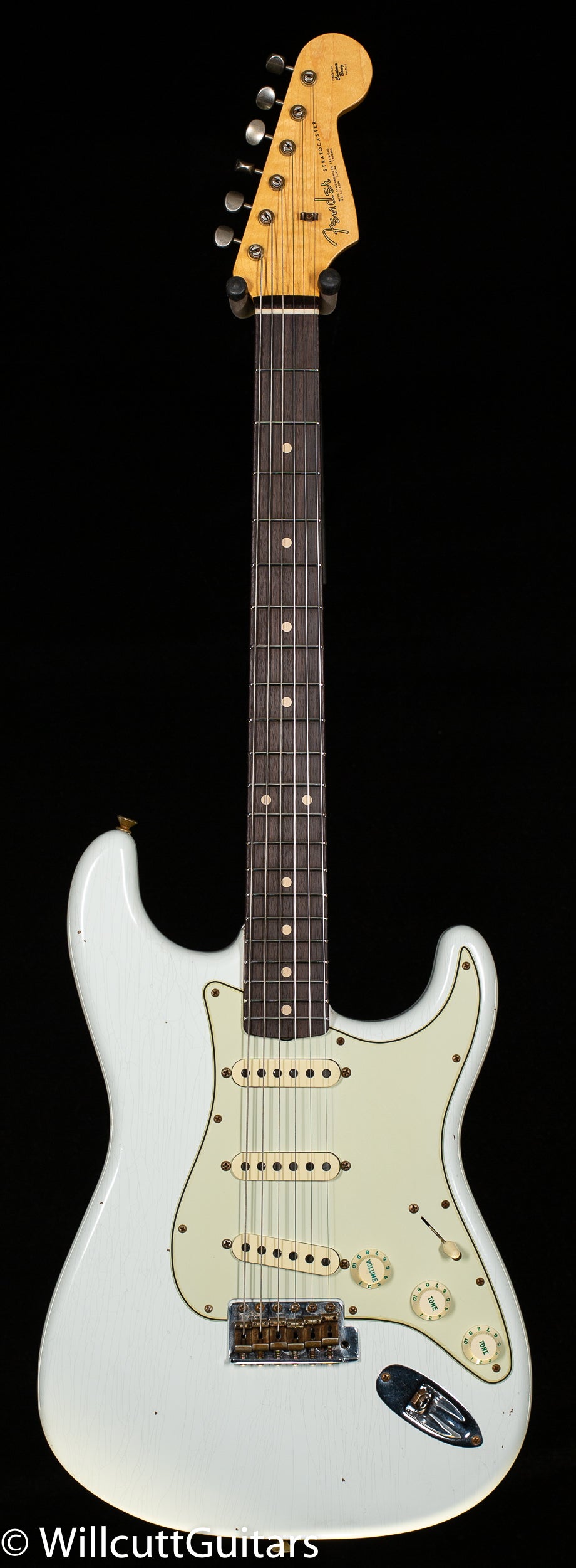 Fender Custom Shop Willcutt True '62 Stratocaster Journeyman Relic Olympic White Large C