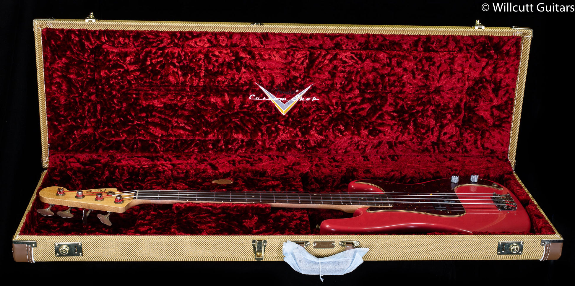 Fender Custom Shop Pino Palladino Signature Precision Bass Fiesta Red over Desert Sand