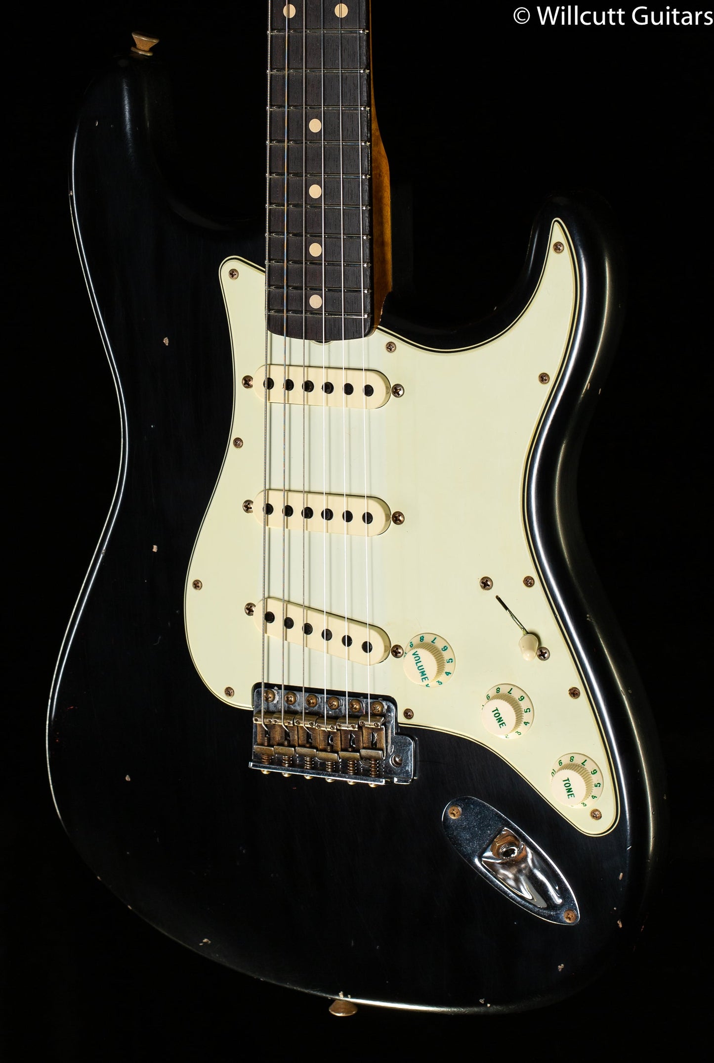 Fender Custom Shop Willcutt True '62 Stratocaster Journeyman Relic Black 60s Oval C