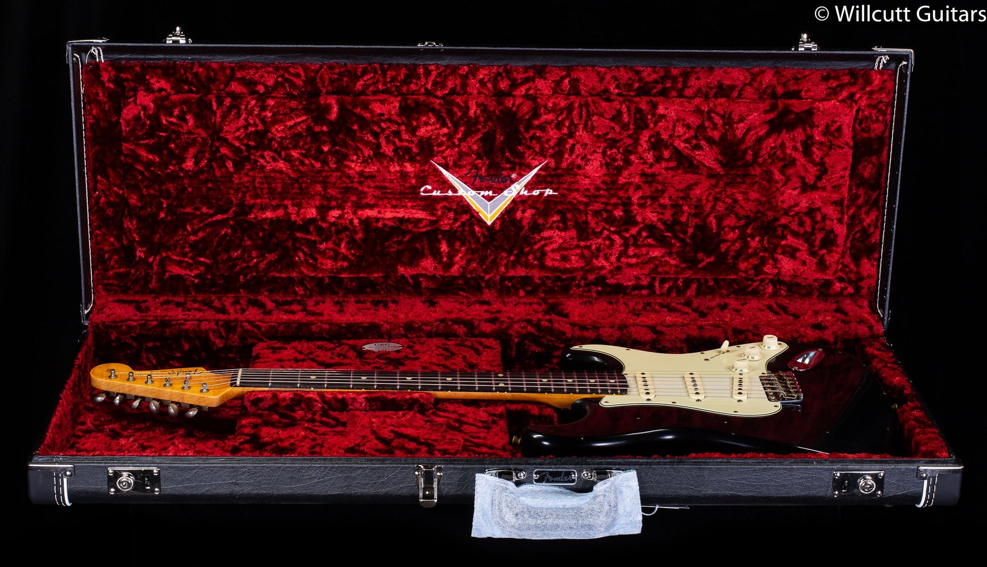 Fender Custom Shop Willcutt True '62 Stratocaster Journeyman Relic Black 60s Oval C