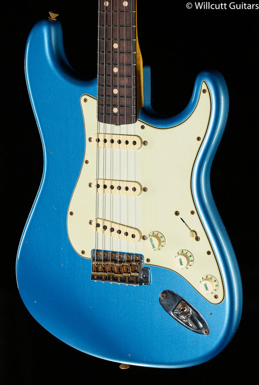 Fender Custom Shop Willcutt True '62 Stratocaster Journeyman Relic Lake Placid Blue 59 C (327)