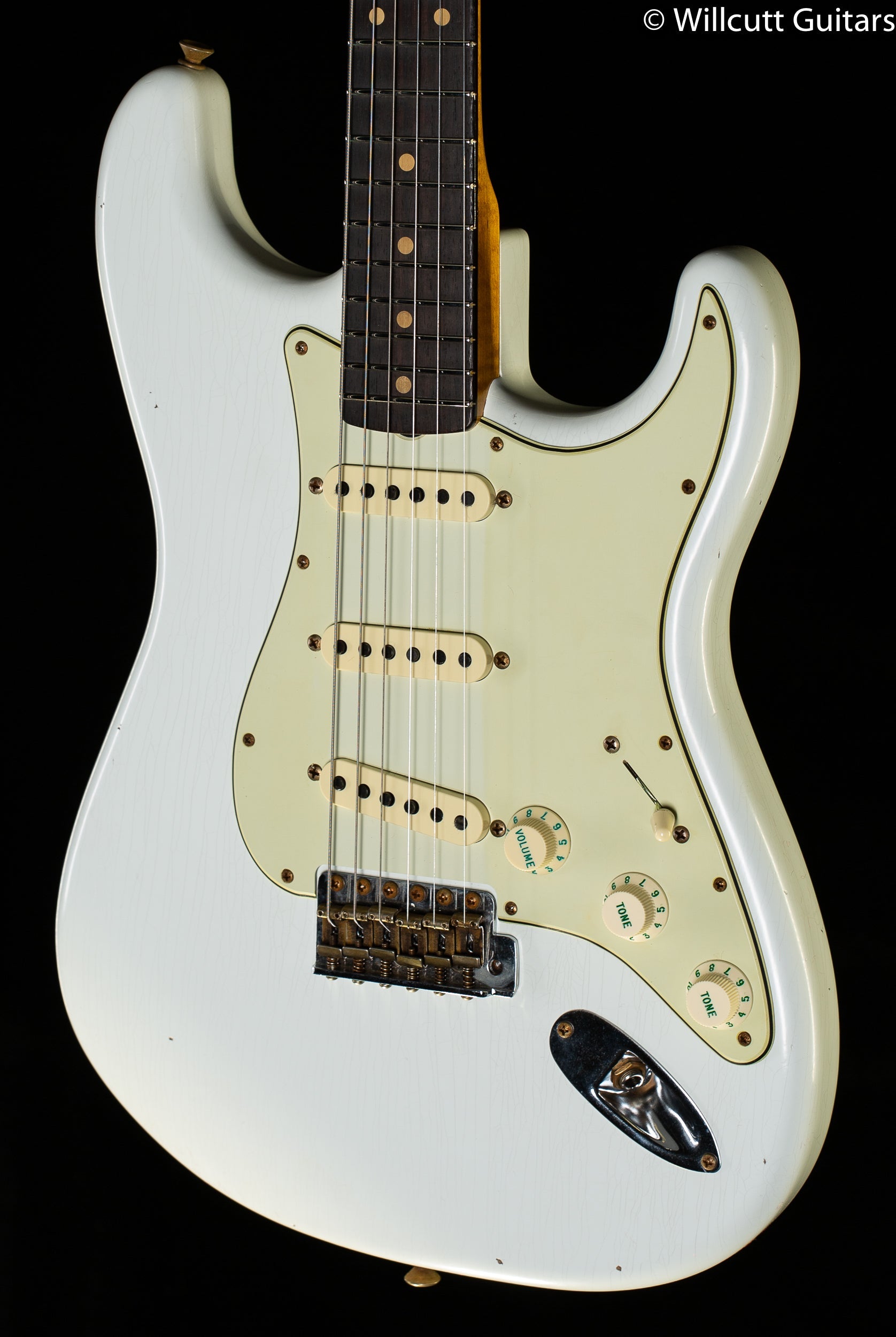 Fender Custom Shop Willcutt True '62 Stratocaster Journeyman Relic Olympic White 59 C