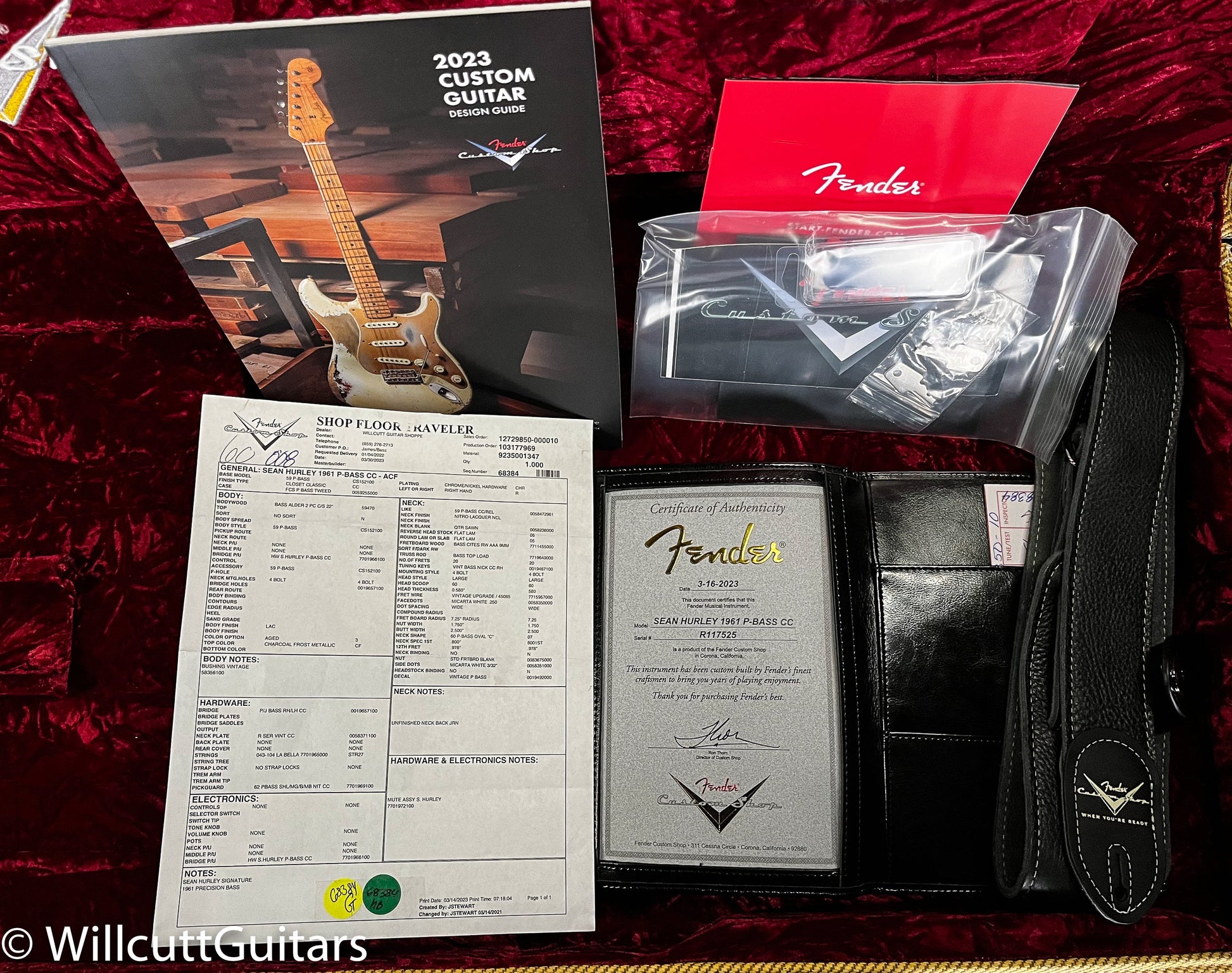 Fender Custom Shop Sean Hurley Signature Precision Bass Aged Charcoal Frost (525)