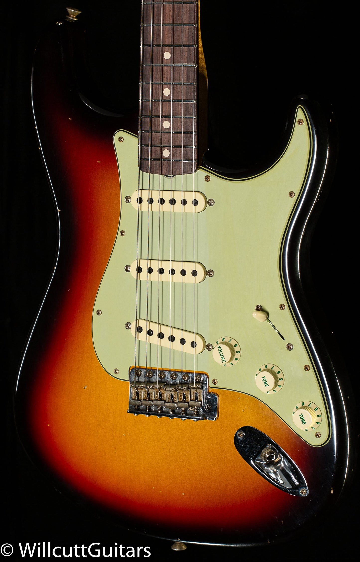 Fender Custom Shop Willcutt True '62 Stratocaster Journeyman Relic 3-Tone Sunburst 60s Oval C (723)