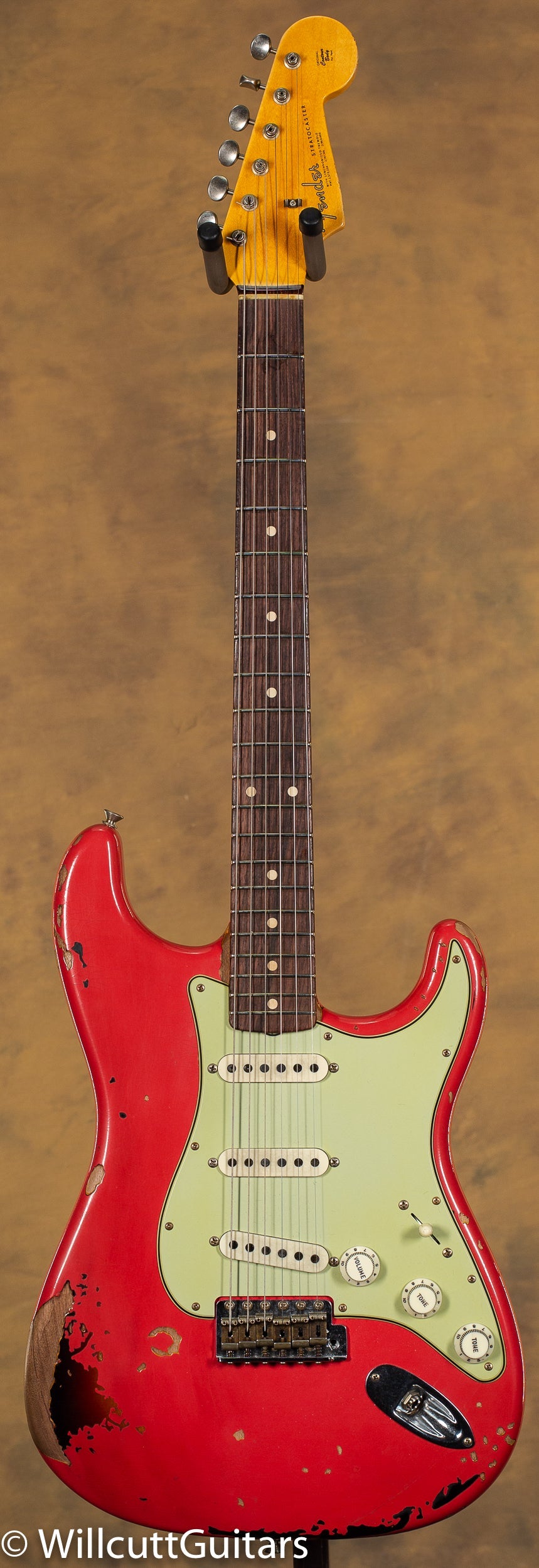 Fender Custom Shop Michael Landau Signature 1963 Stratocaster Round-Laminated Rosewood Fiesta Red over 3-Color Sunburst