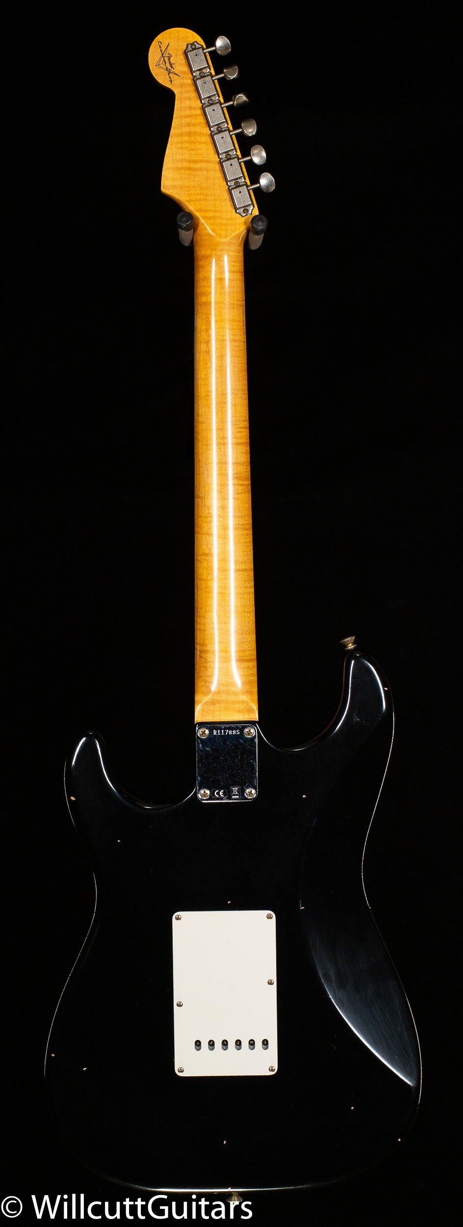 Fender Custom Shop Willcutt True '62 Stratocaster Journeyman Relic Black 60s Oval C (885)