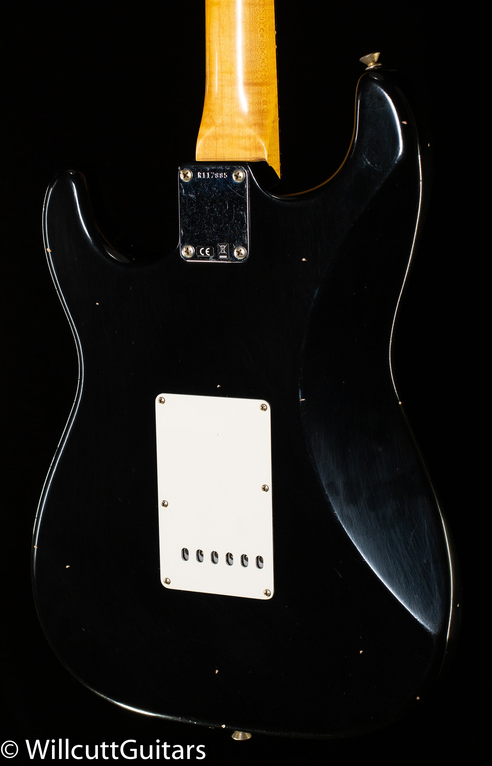 Fender Custom Shop Willcutt True '62 Stratocaster Journeyman Relic Black 60s Oval C (885)