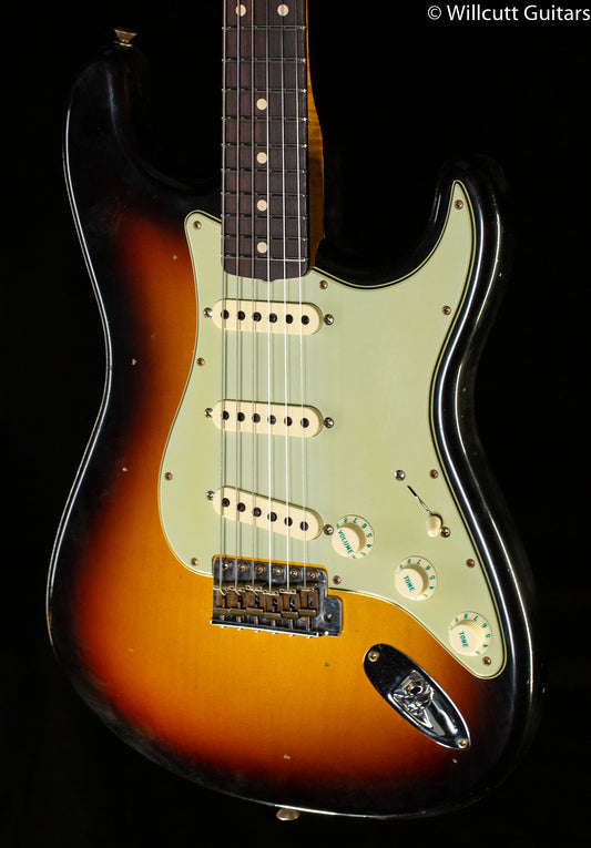 Fender Custom Shop Willcutt True '62 Stratocaster Journeyman Relic 3-Tone Sunburst Josephina Handwound 57 Soft V  (967)