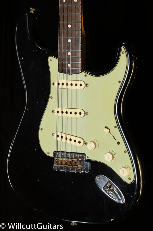 Fender Custom Shop TRUE '62 STRAT JRN MBDG '59 C BLK BRAZ (029)