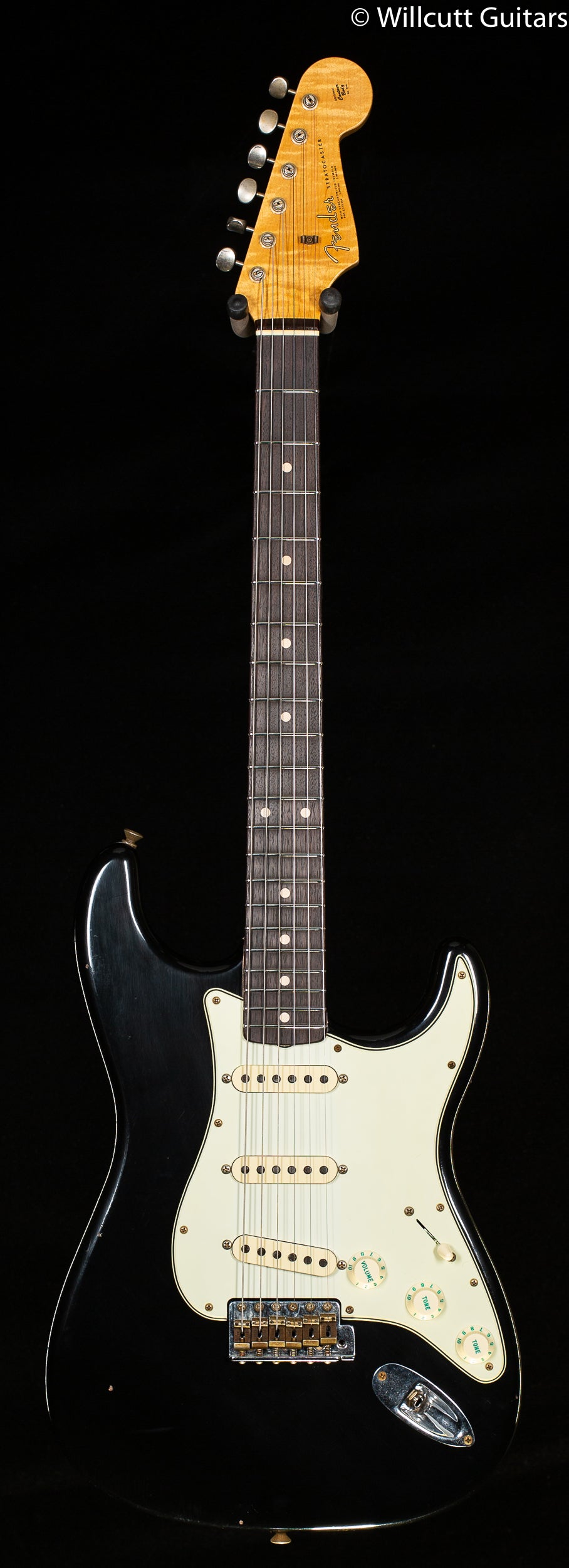 Fender Custom Shop Willcutt True '62 Stratocaster Journeyman Relic Black 60s Oval C