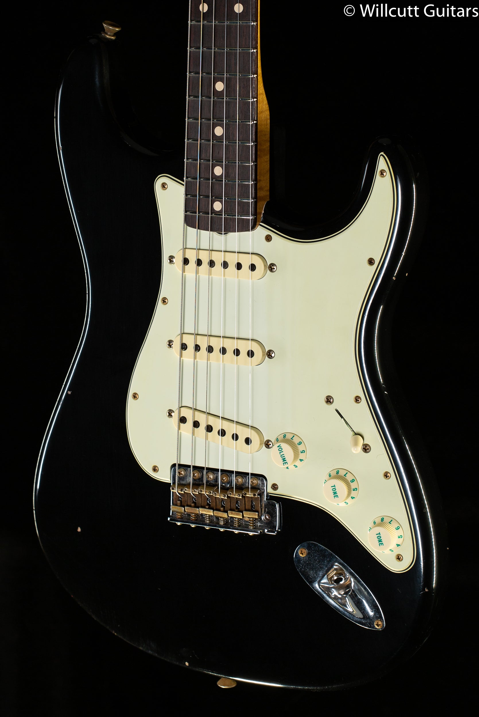 Fender Custom Shop Willcutt True '62 Stratocaster Journeyman Relic Black 60s Oval C