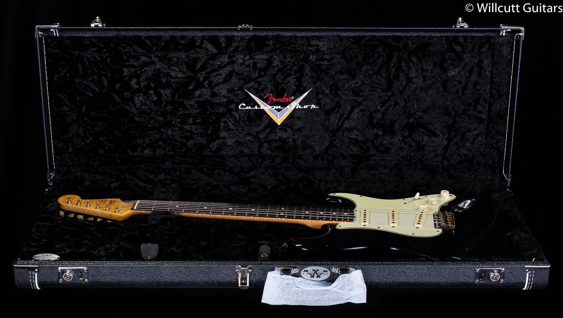 Fender Custom Shop Willcutt True '62 Stratocaster Journeyman Relic Black 60s Oval C