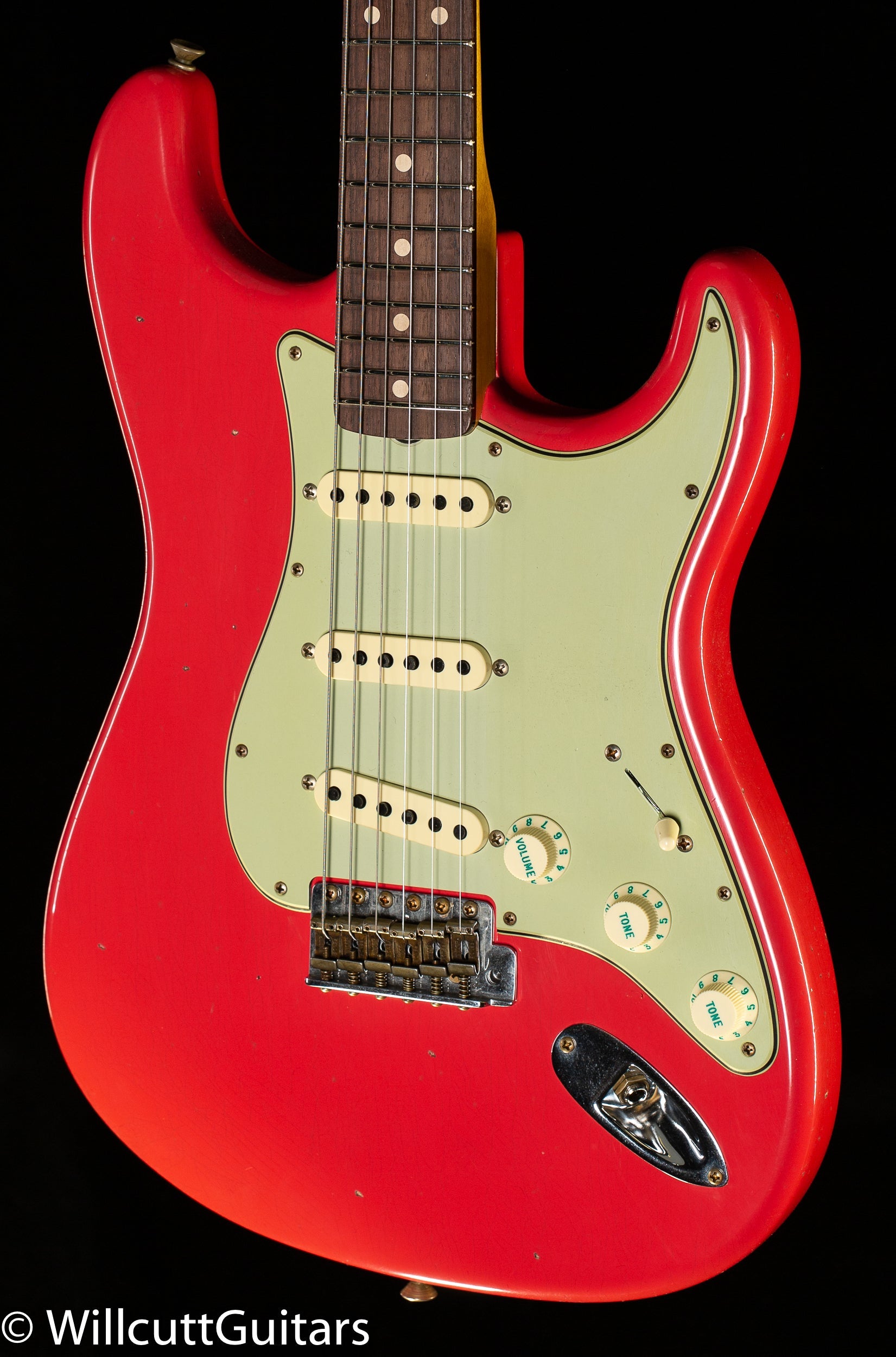Fender Custom Shop Willcutt True '62 Stratocaster Journeyman Relic Fiesta Red Large C (987)