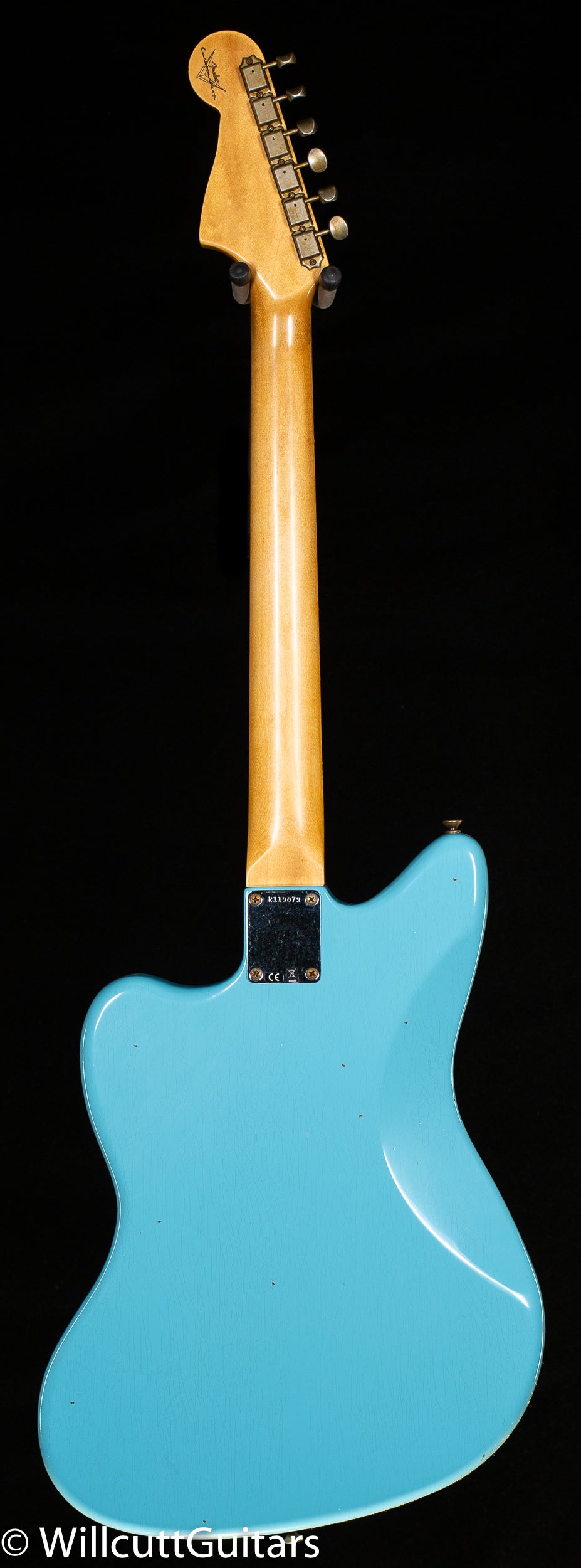 Fender Custom Shop 1962 Jazzmaster Journeyman Relic Painted Head Cap Daphne Blue (079)