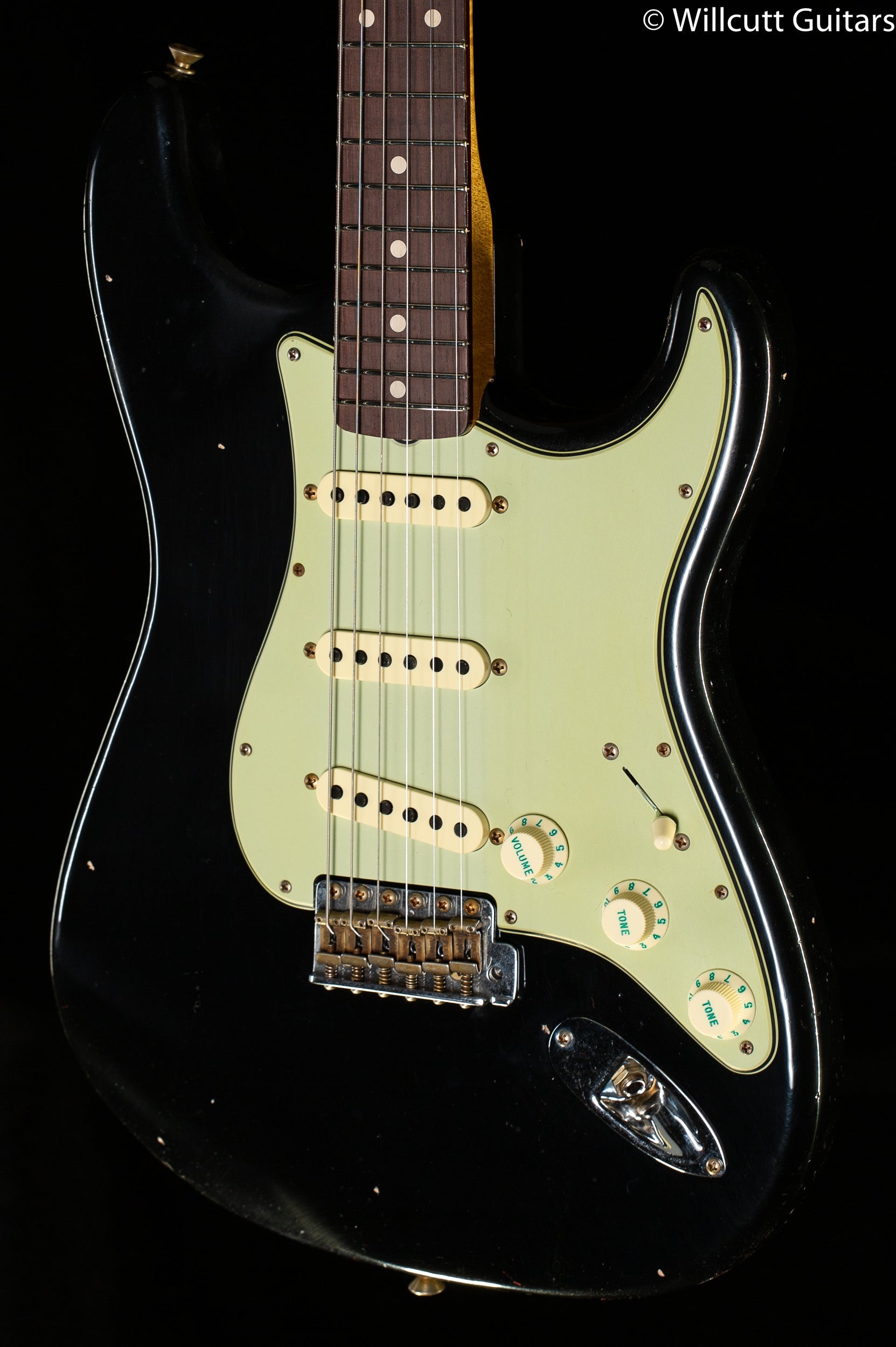 Fender Custom Shop Willcutt True '62 Stratocaster Journeyman Relic Black Large C (378)