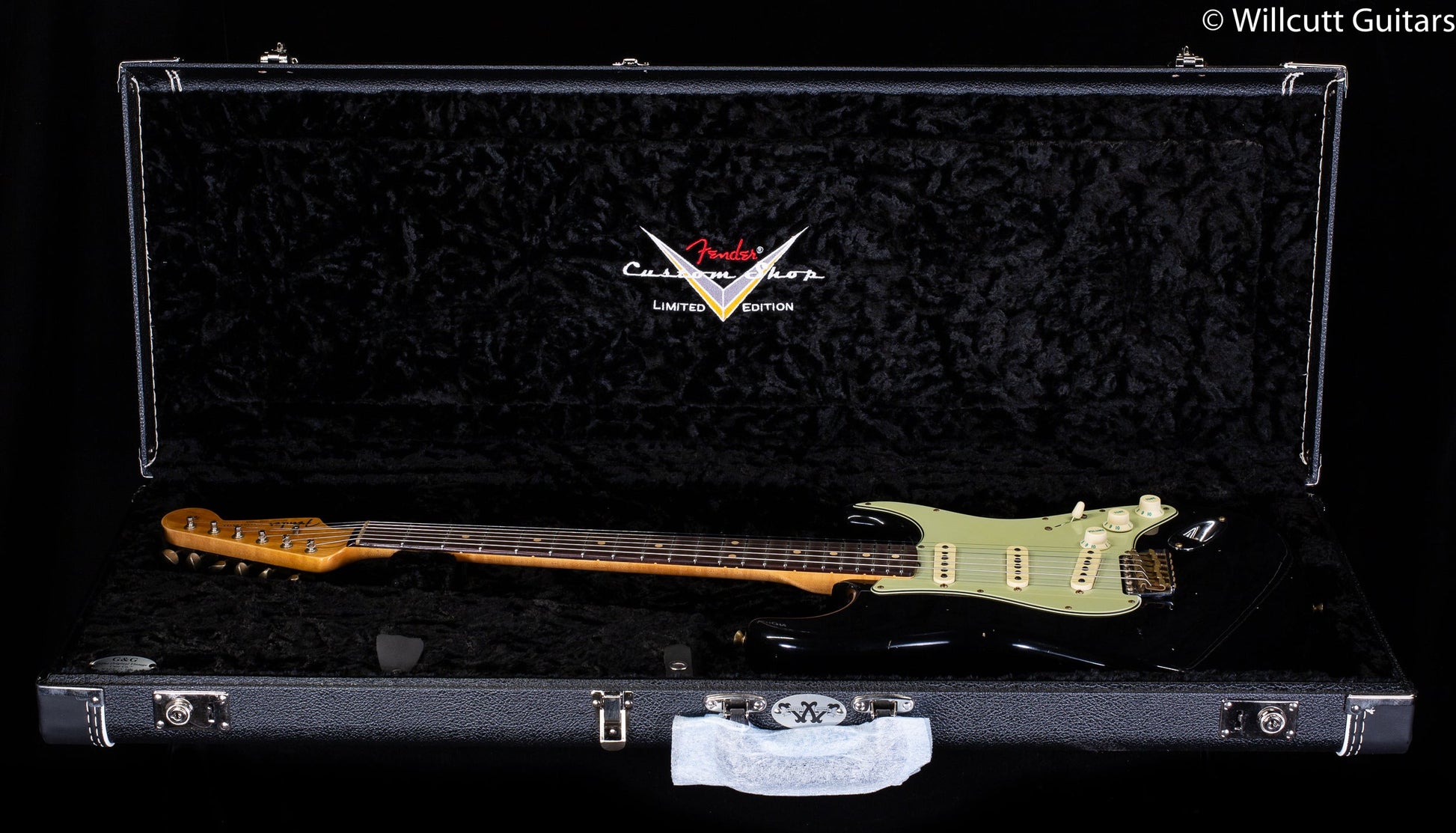Fender Custom Shop Willcutt True '62 Stratocaster Journeyman Relic Black 60s C (794)