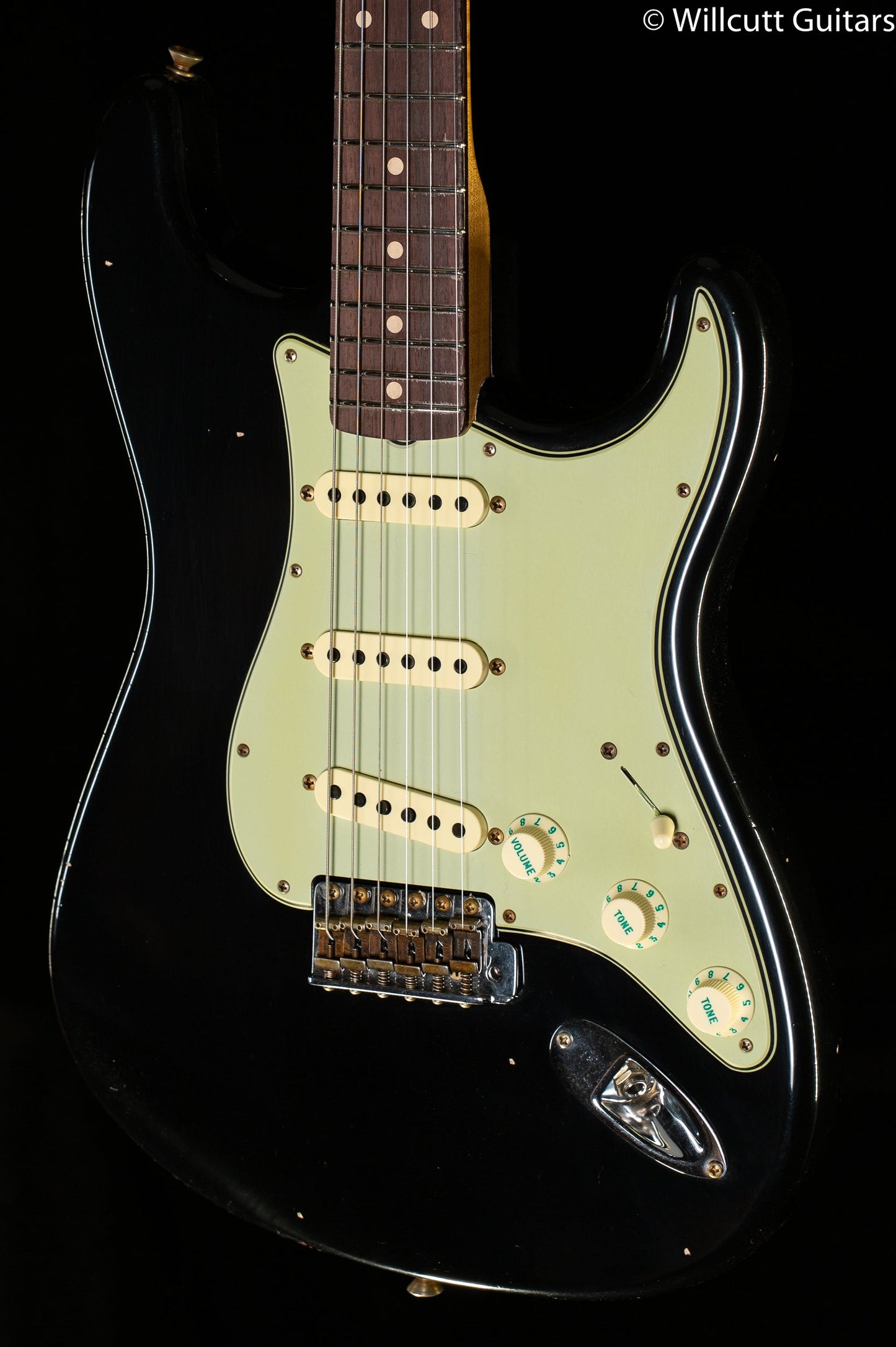 Fender Custom Shop Willcutt True '62 Stratocaster Journeyman Relic Black Large C (806)