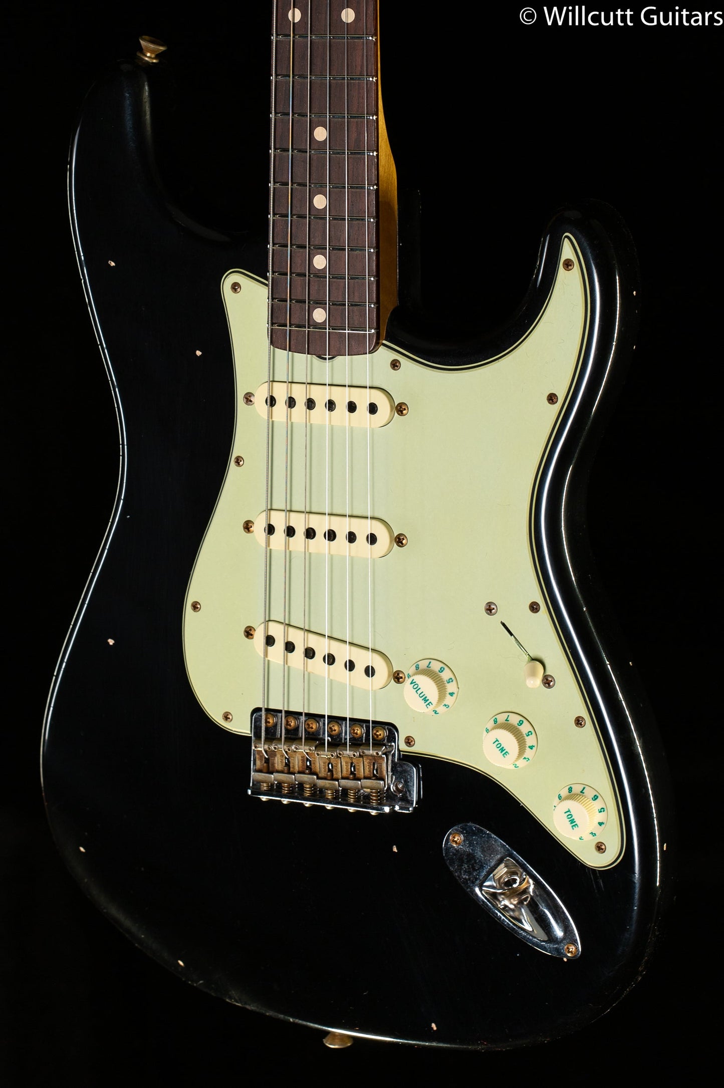 Fender Custom Shop Willcutt True '62 Stratocaster Journeyman Relic Black 57 V  (837)