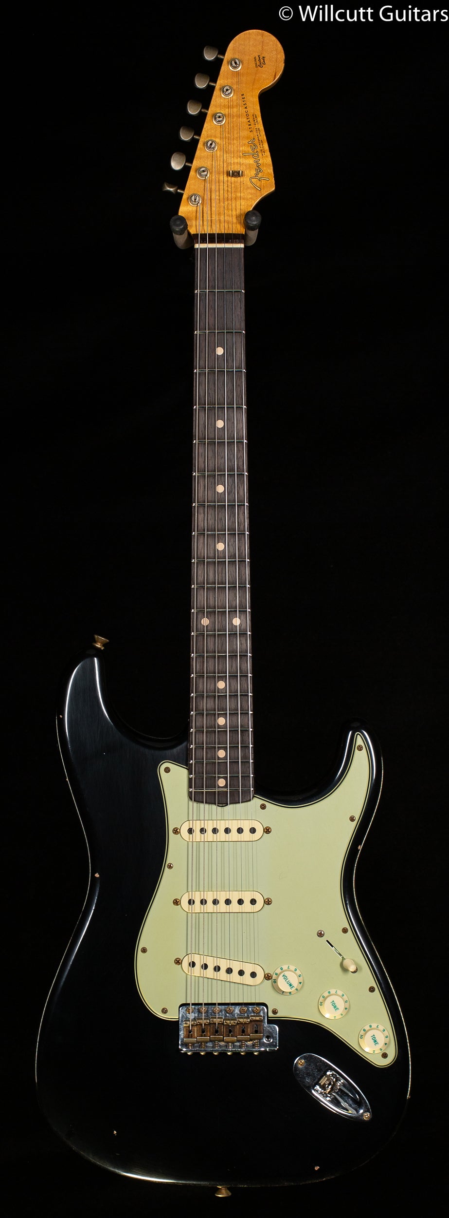 Fender Custom Shop Willcutt True '62 Stratocaster Journeyman Relic Black 57 V (850)