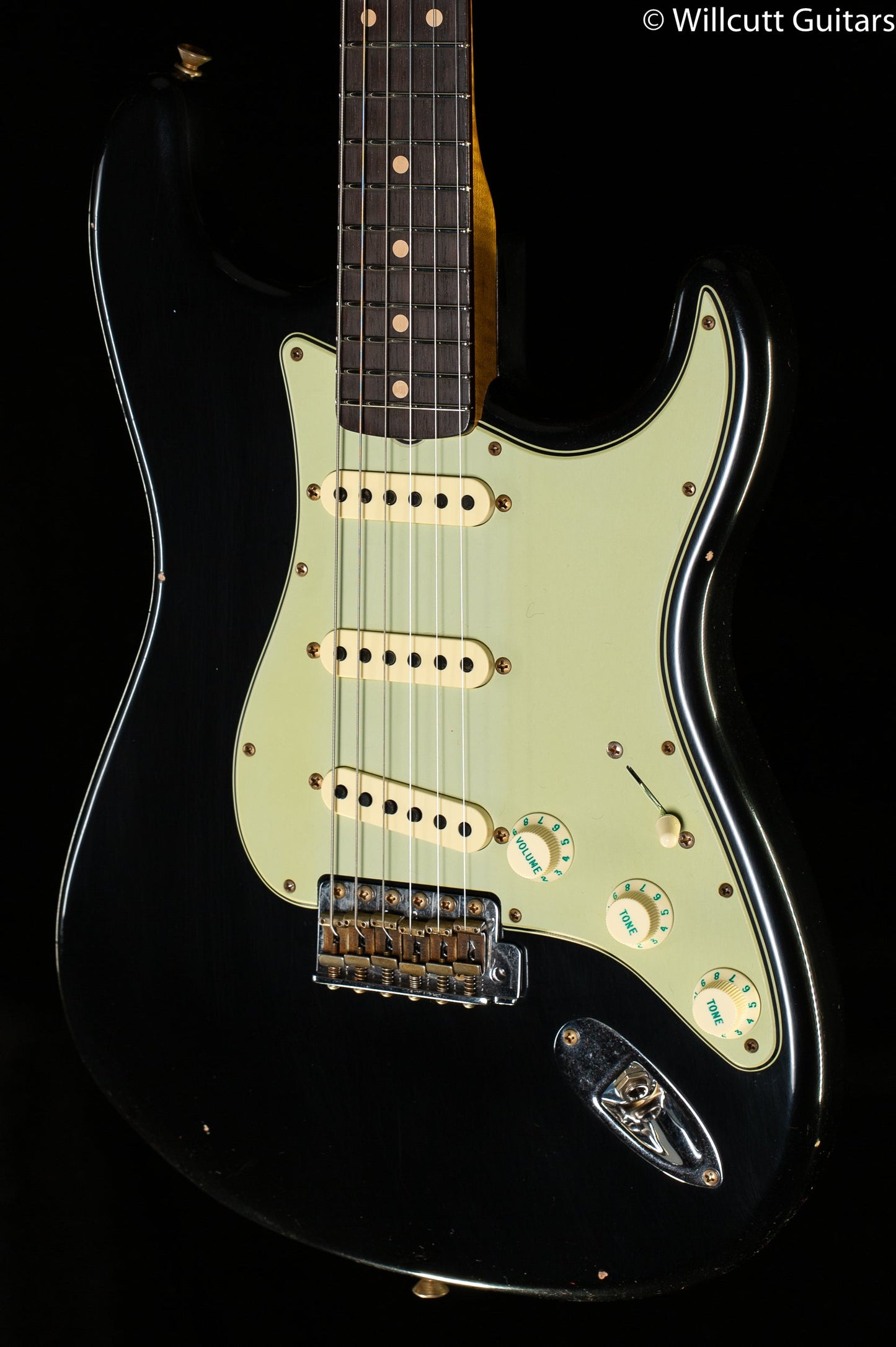 Fender Custom Shop Willcutt True '62 Stratocaster Journeyman Relic Black 57 V (850)