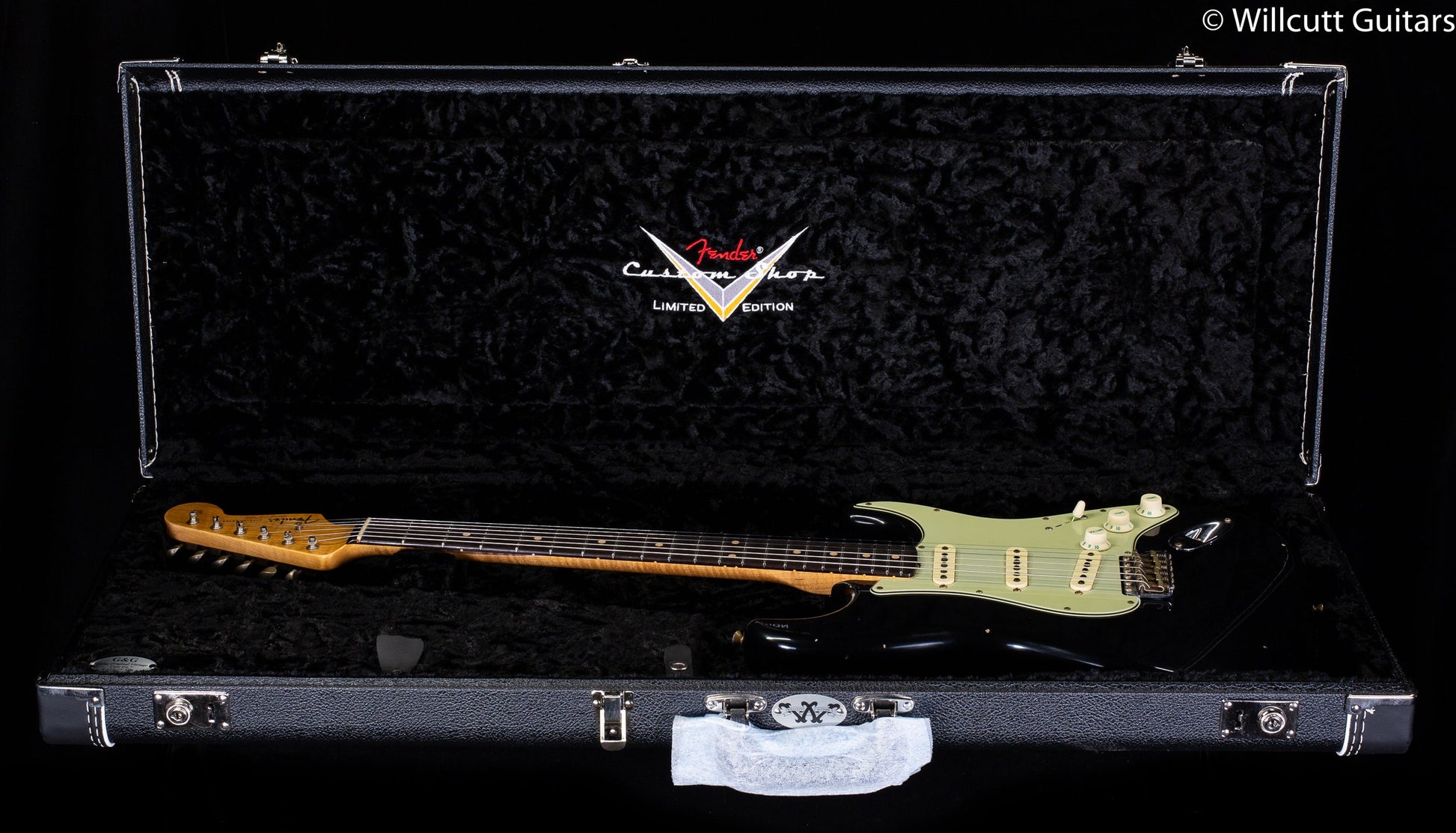 Fender Custom Shop Willcutt True '62 Stratocaster Journeyman Relic Black 57 V (850)