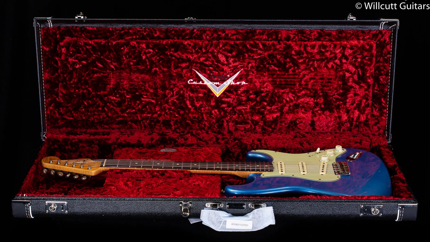 Fender Custom Shop Willcutt True '62 Stratocaster Journeyman Relic Lake Placid Blue Large C (852)