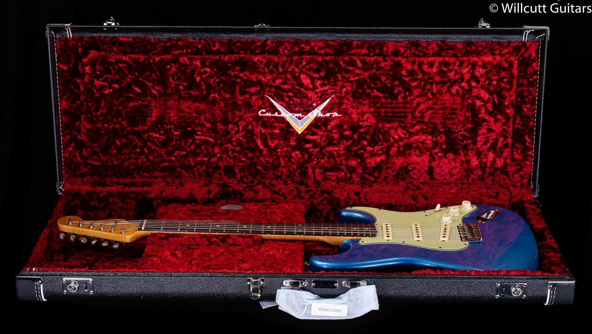 Fender Custom Shop Willcutt True '62 Stratocaster Journeyman Relic Lake Placid Blue Large C (852)