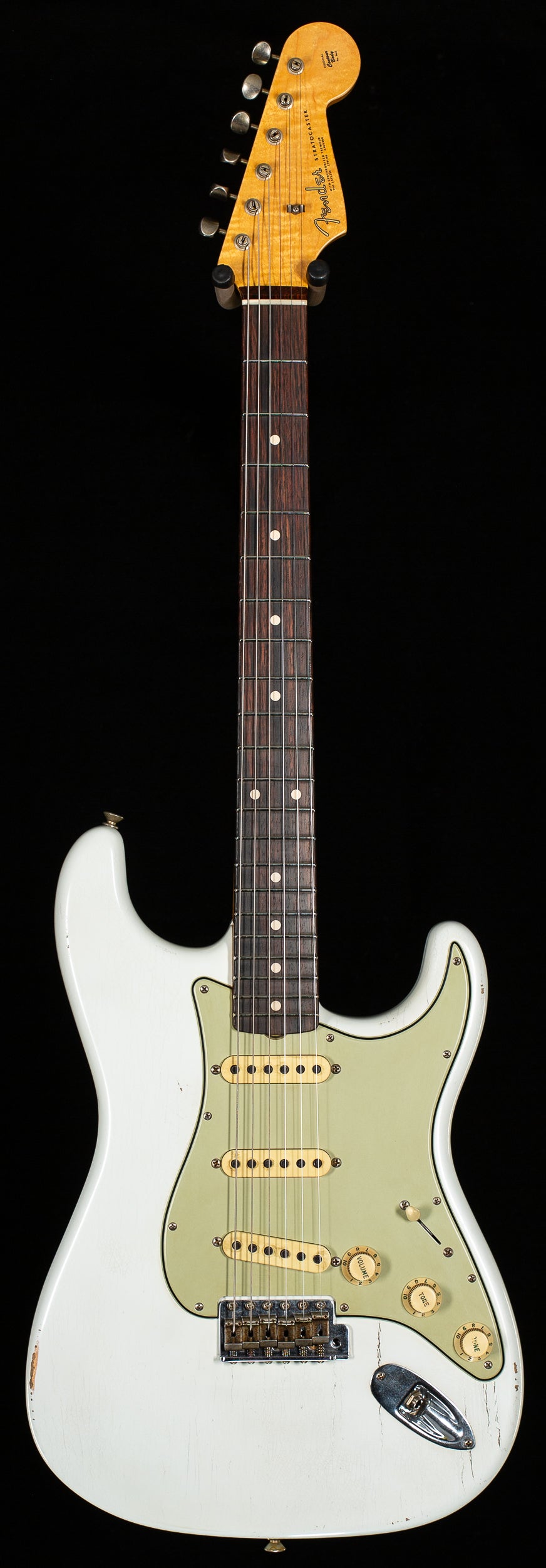 Fender Custom Shop Masterbuilt Andy Hicks True '62 Strat Journeyman Olympic White Brazilian 59 C (893)