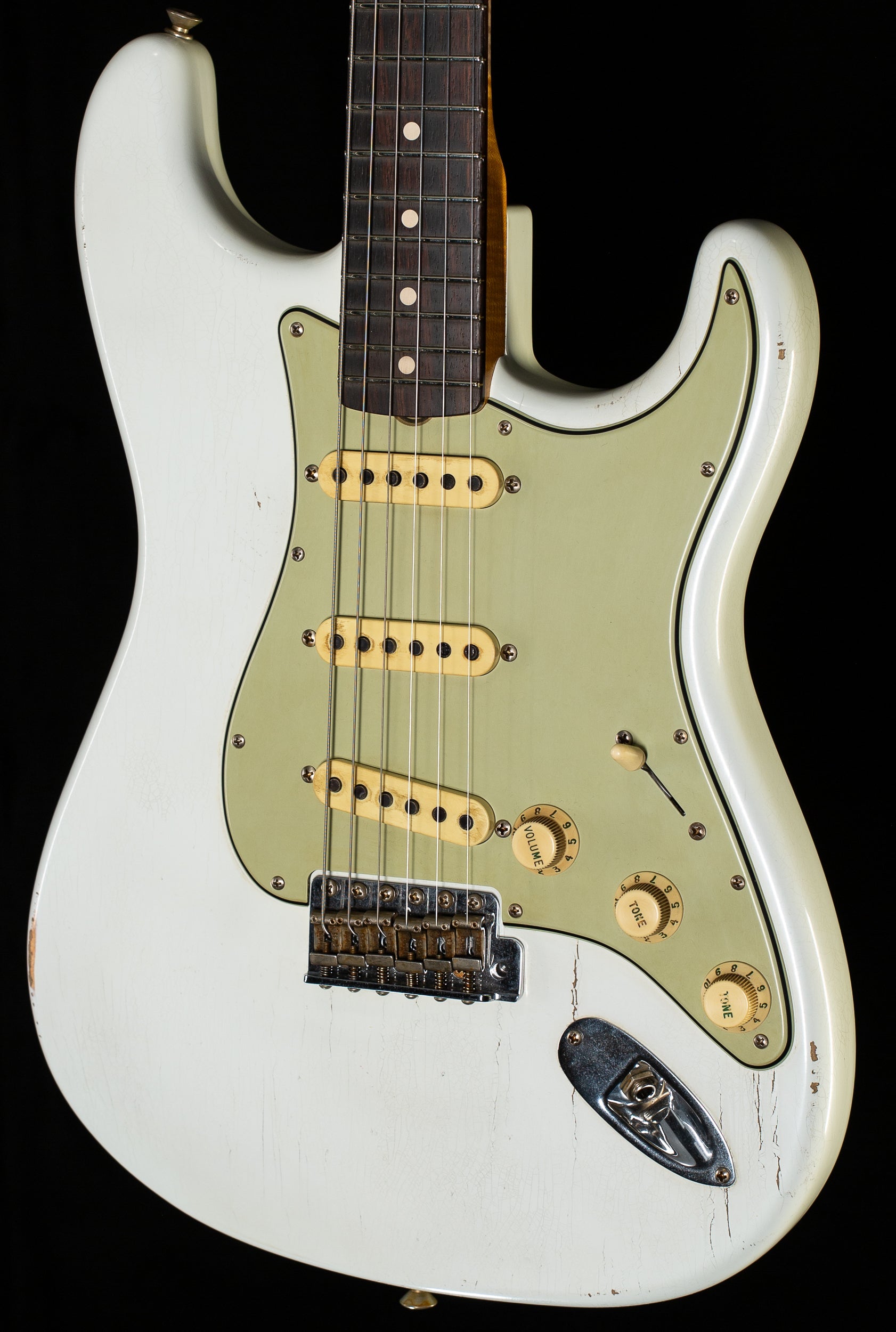 Fender Custom Shop Masterbuilt Andy Hicks True '62 Strat Journeyman Olympic White Brazilian 59 C (893)