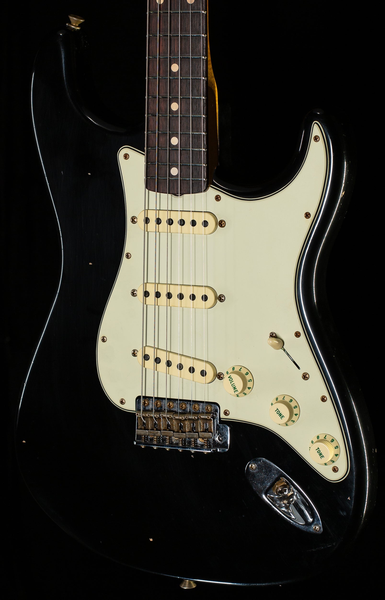 Fender Custom Shop Willcutt True '62 Stratocaster Journeyman Relic Black 60s Oval C  (897)