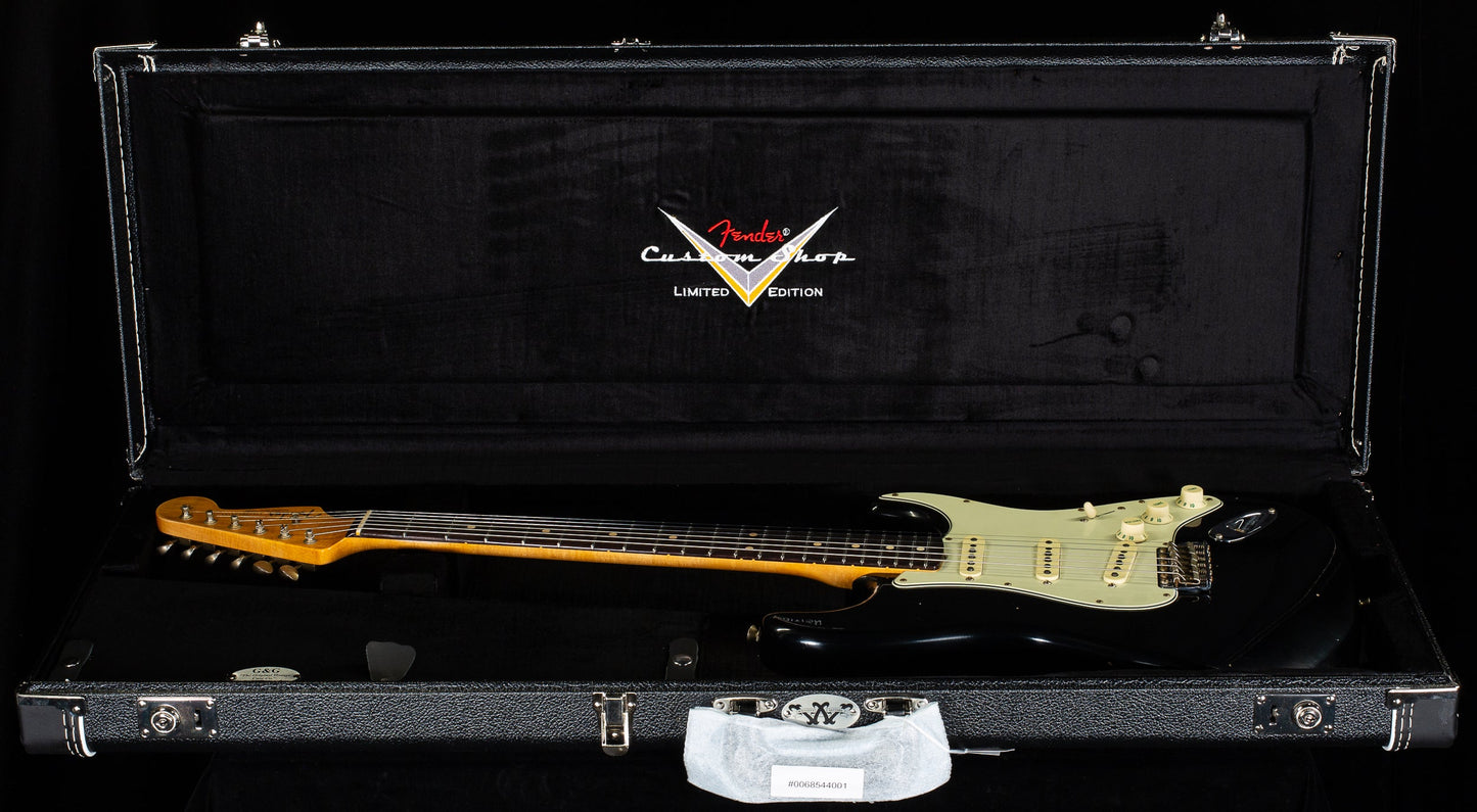 Fender Custom Shop Willcutt True '62 Stratocaster Journeyman Relic Black 60s Oval C  (897)