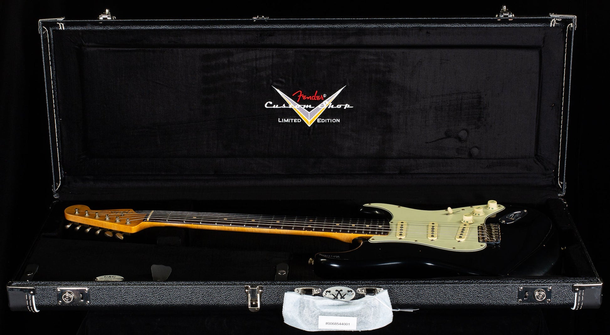 Fender Custom Shop Willcutt True '62 Stratocaster Journeyman Relic Black 60s Oval C  (897)