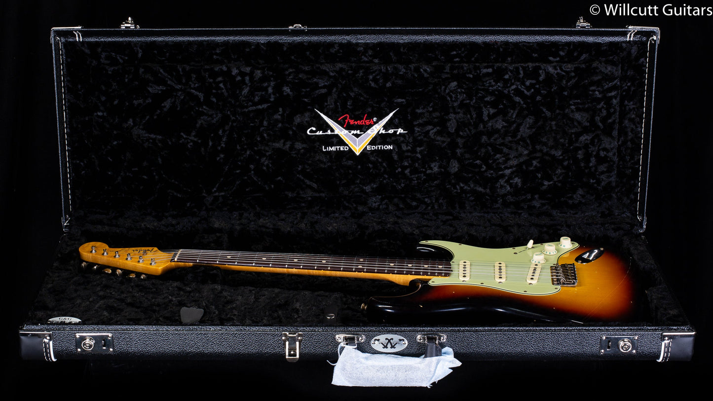 Fender Custom Shop Willcutt True '62 Stratocaster Journeyman Relic 3-Tone Sunburst Josephina Handwound 57 Soft V (240)