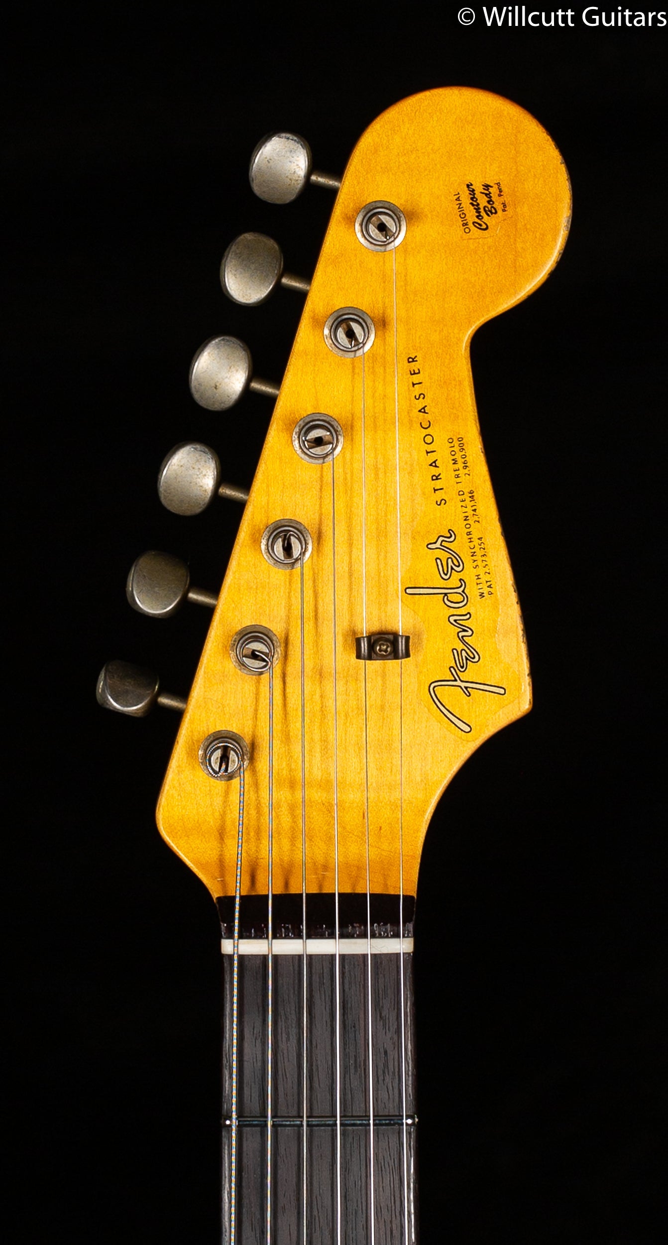 Fender Custom Shop Willcutt True '62 Stratocaster Journeyman Relic Black over 3TS '59 C
