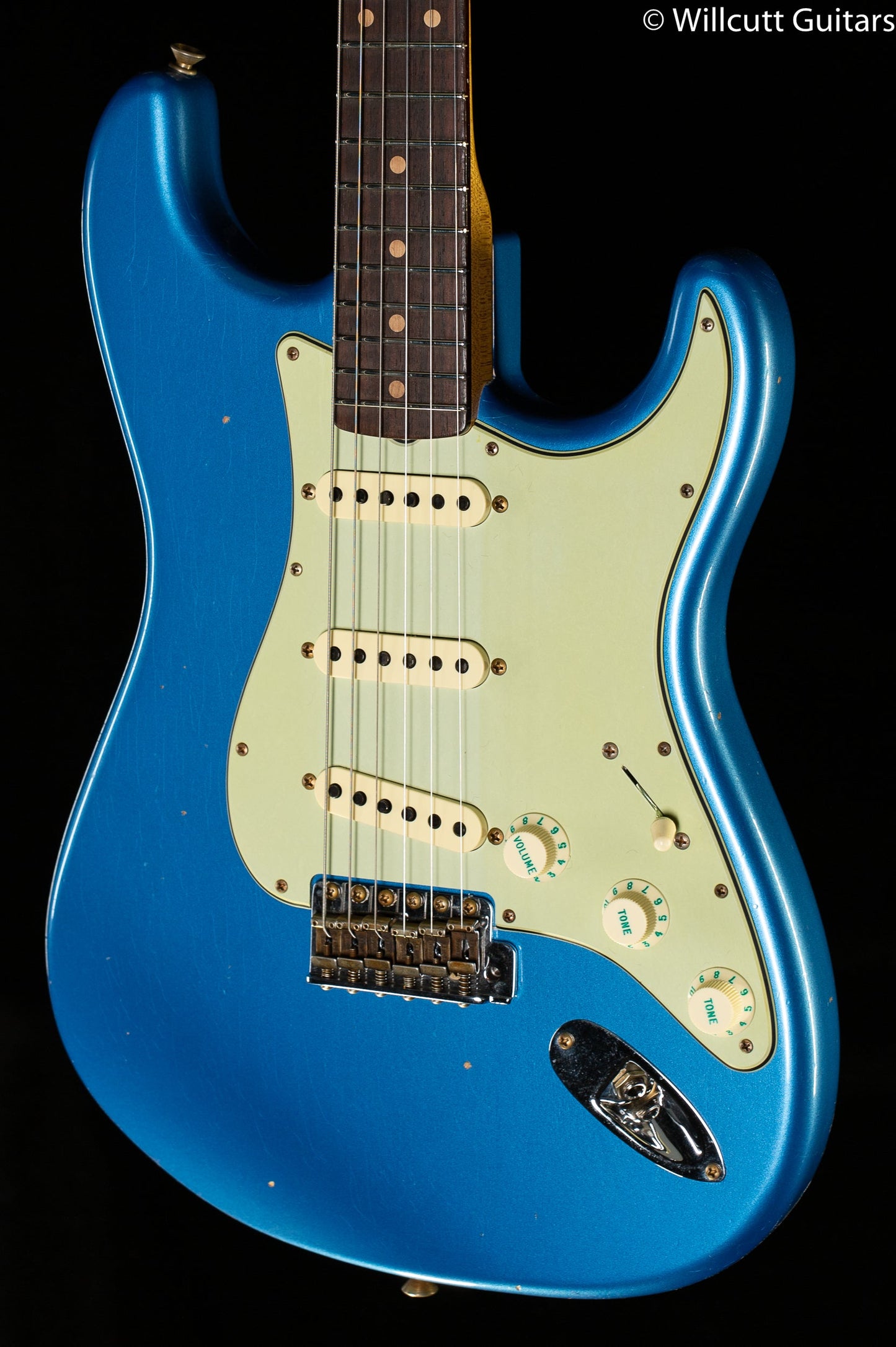 Fender Custom Shop Willcutt True '62 Stratocaster Journeyman Relic Lake Placid Blue 60s Oval C (832)