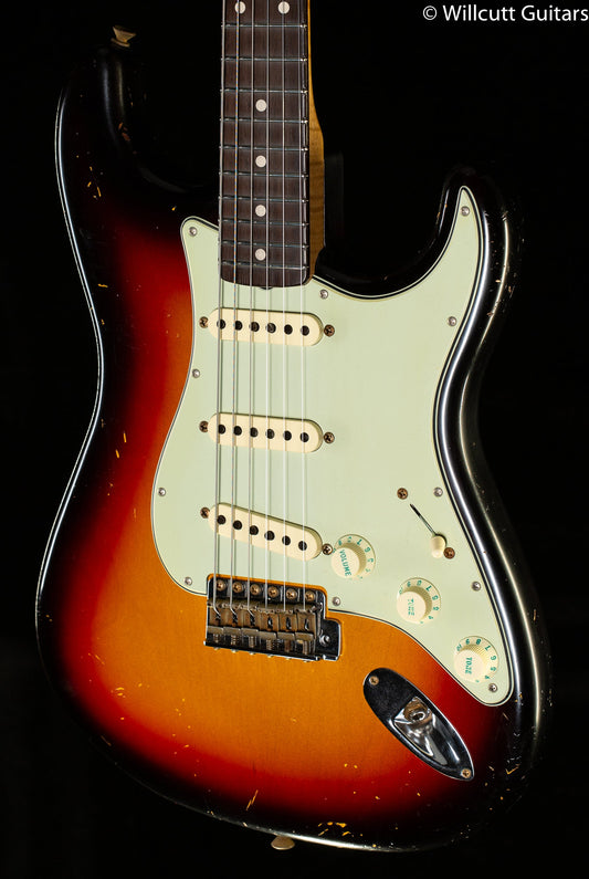 Fender Custom Shop True '62 Strat Journeyman Relic Masterbuilt Dennis Galuszka 3-Color Sunburst '59 C Brazilian