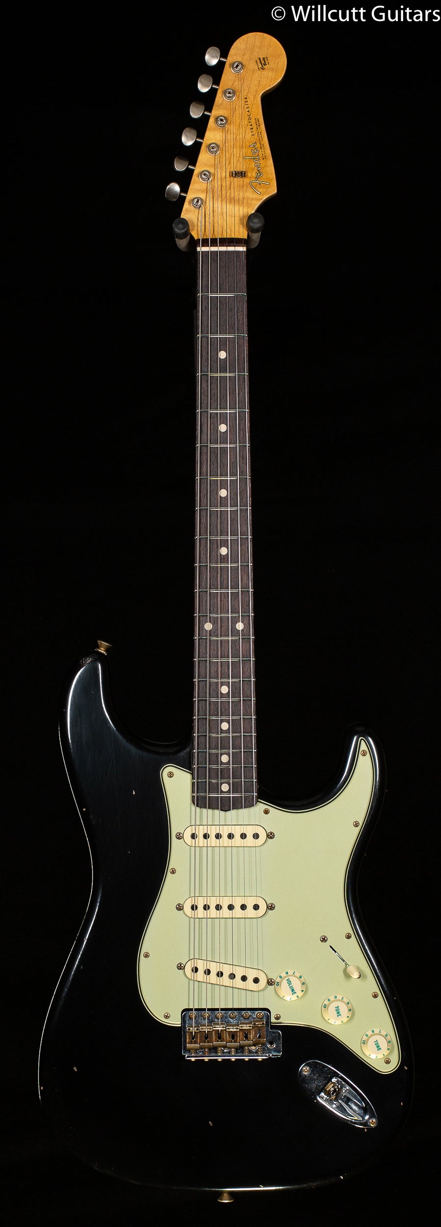Fender Custom Shop Willcutt True '62 Stratocaster Journeyman Relic Black 60s Oval C