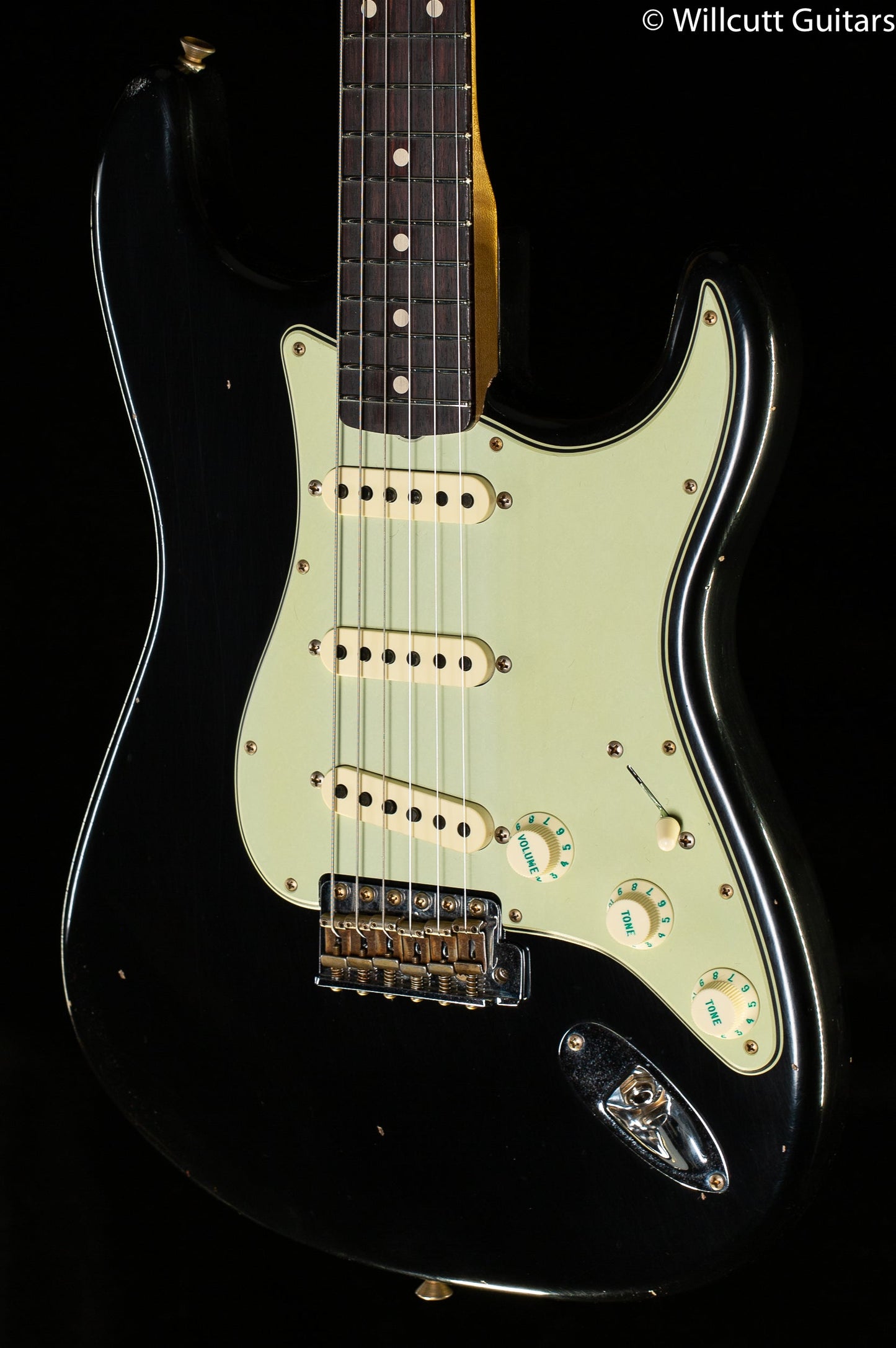 Fender Custom Shop Willcutt True '62 Stratocaster Journeyman Relic Black 60s Oval C