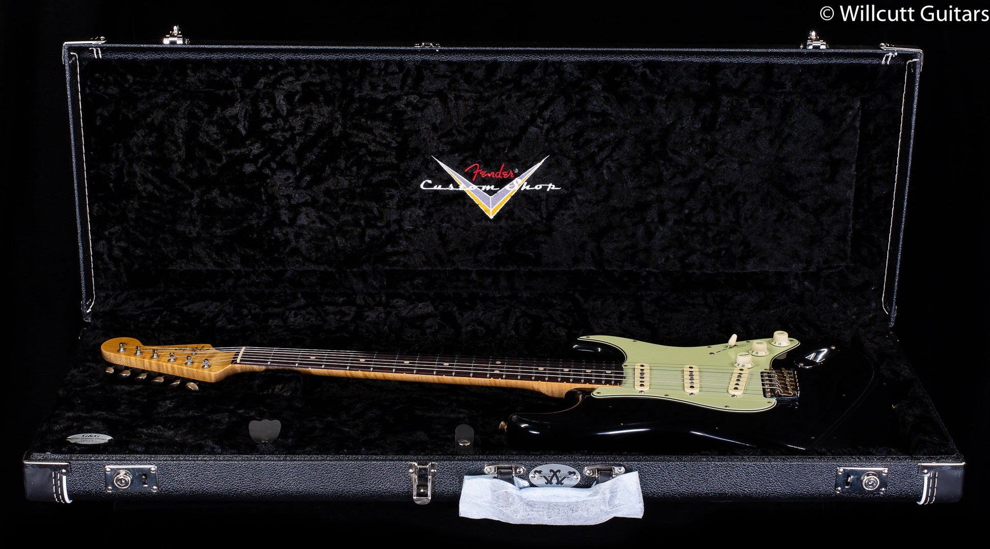 Fender Custom Shop Willcutt True '62 Stratocaster Journeyman Relic Black 60s Oval C