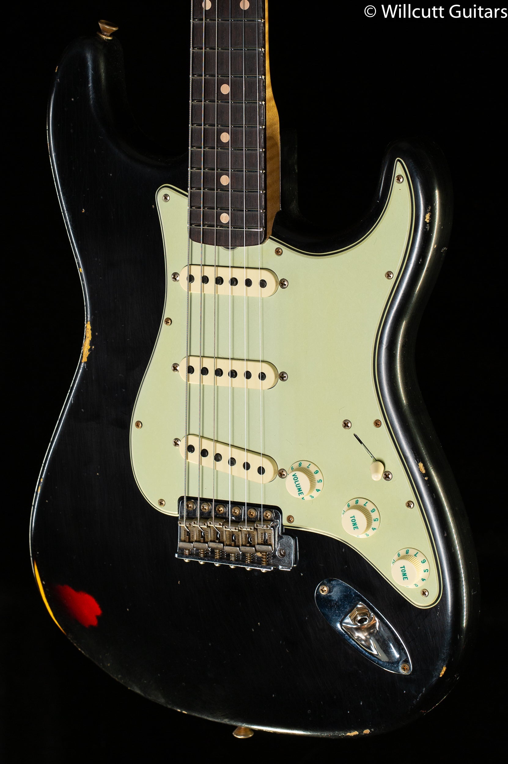 Fender Custom Shop Willcutt True '62 Stratocaster Journeyman Relic Black over 3TS '59 C