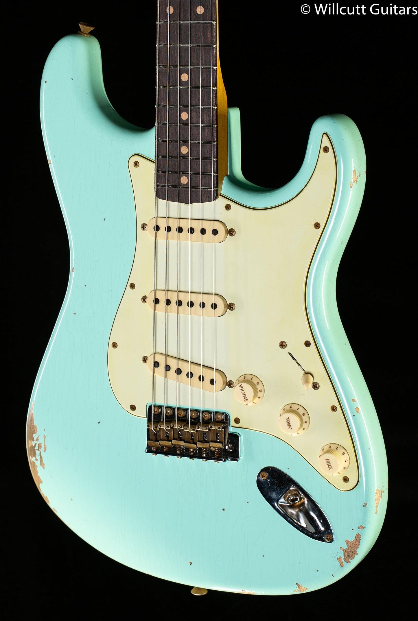 Fender Custom Shop "The 63" 1963 Stratocaster Relic Surf Green 65 C (923)
