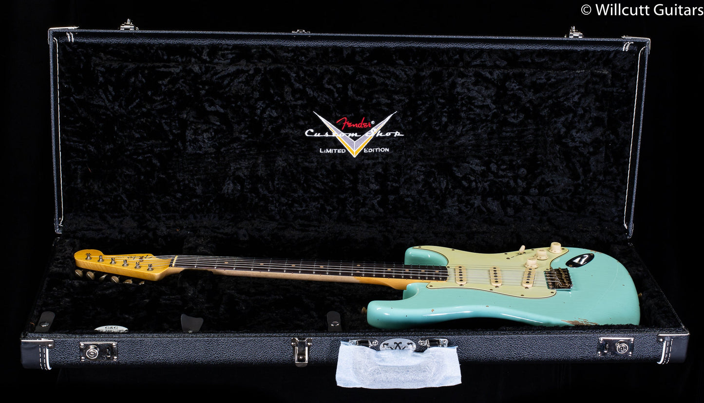 Fender Custom Shop "The 63" 1963 Stratocaster Relic Surf Green 65 C (923)
