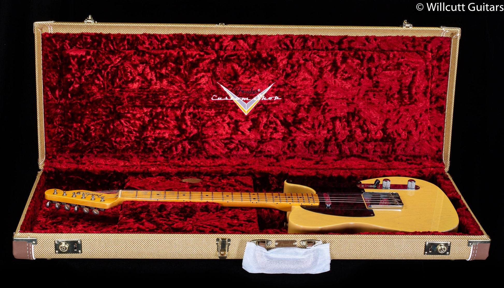 Fender Custom Shop 4/54 Blackguard Tele Blonde Willcutt Limited Original Neck Carve