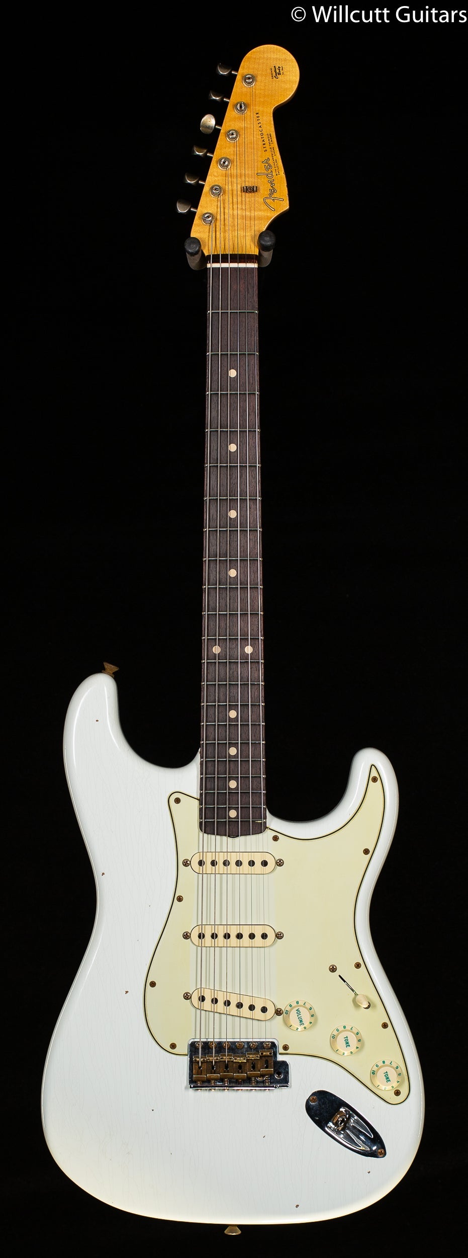 Fender Custom Shop Willcutt True '62 Stratocaster Journeyman Relic Olympic White Large C