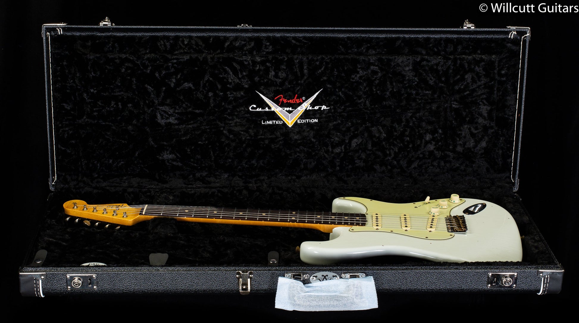 Fender Custom Shop Willcutt True '62 Stratocaster Journeyman Relic Olympic White Large C